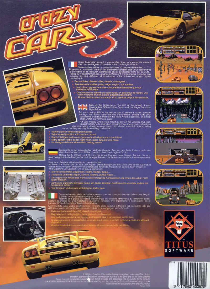 Crazy Cars 3 - Dos