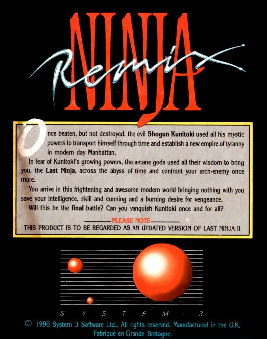 Last Ninja Remix - Dos