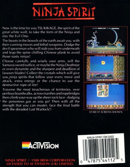 Ninja Spirit - Dos