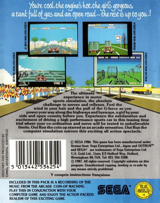Out Run - Dos