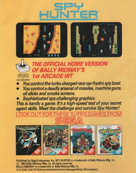 Spy Hunter - Dos