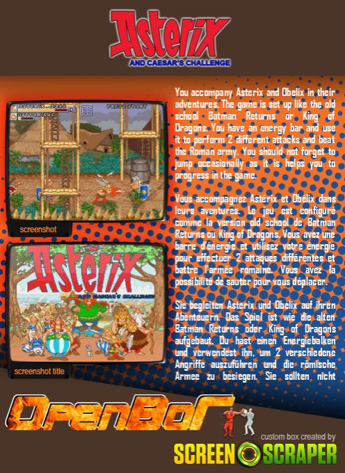 Asterix And Caesars Challenge - Dos