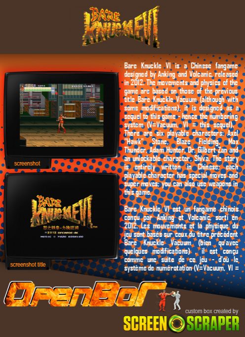 Bare Knuckle 6 - Dos