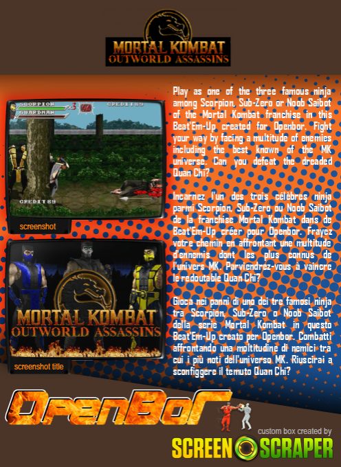 Mortal Kombat Outworld Assassins - Dos