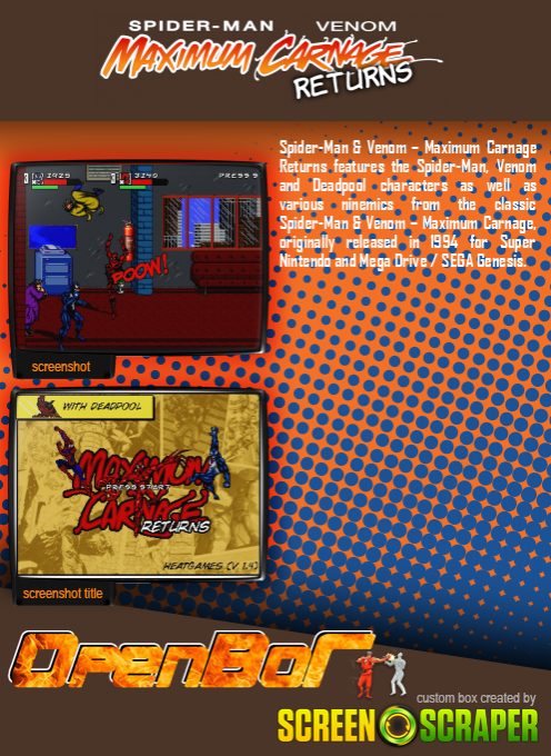 Spider-Man & Venom – Maximum Carnage Returns - Dos
