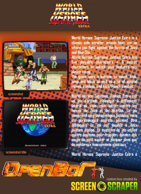 World Heroes - Supreme Justice Extra - Dos