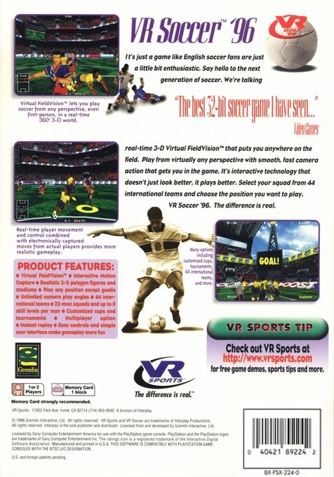 Actua Soccer - Dos