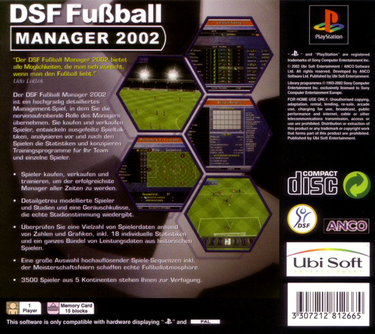 Alex Ferguson's Player Manager 2002 - Dos