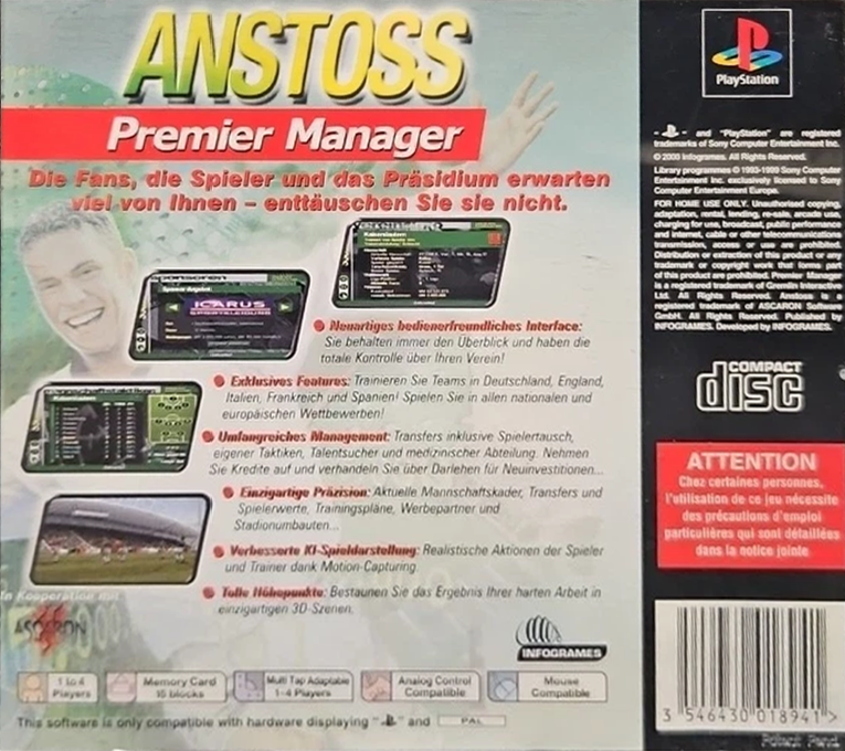Anstoss - Premier Manager - Dos