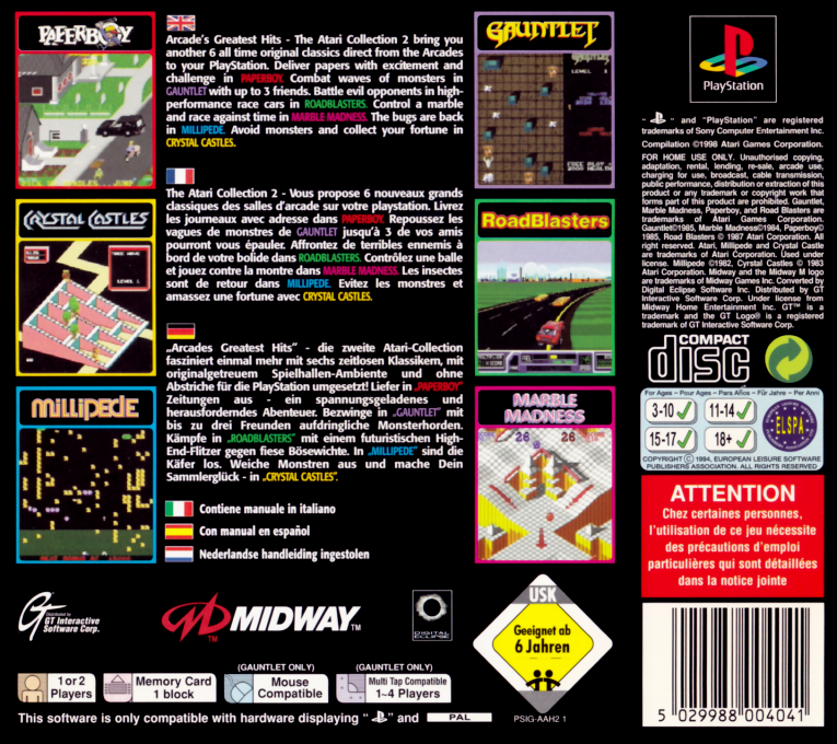 Arcade's Greatest Hits : The Atari Collection 1 dos