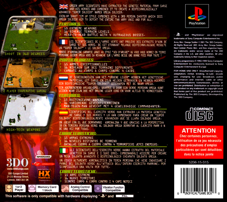 Army Men - Omega Soldier dos