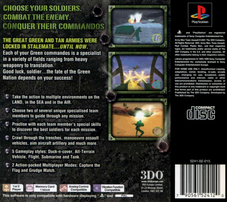 Army Men - Team Assault dos