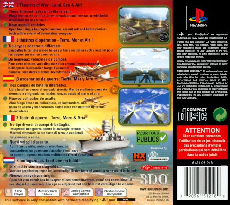 Army Men : World War, Land, Sea, Air dos