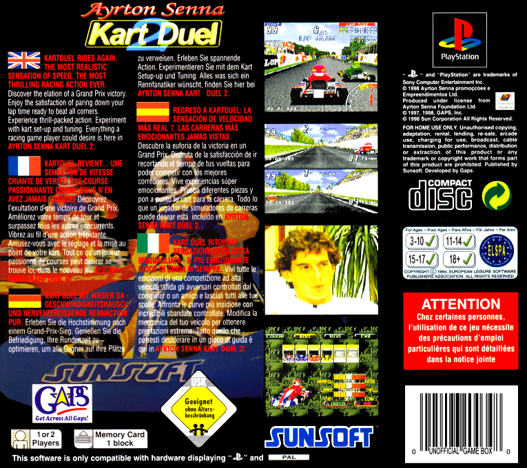 Ayrton Senna Kart Duel 2 dos
