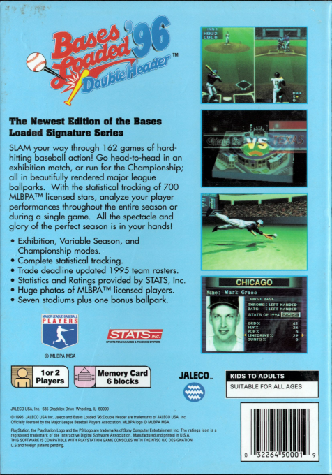 Bases Loaded '96 : Double Header dos