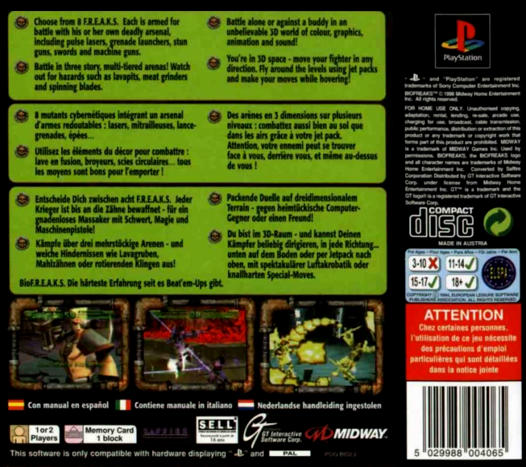 Bio F.R.E.A.K.S. dos