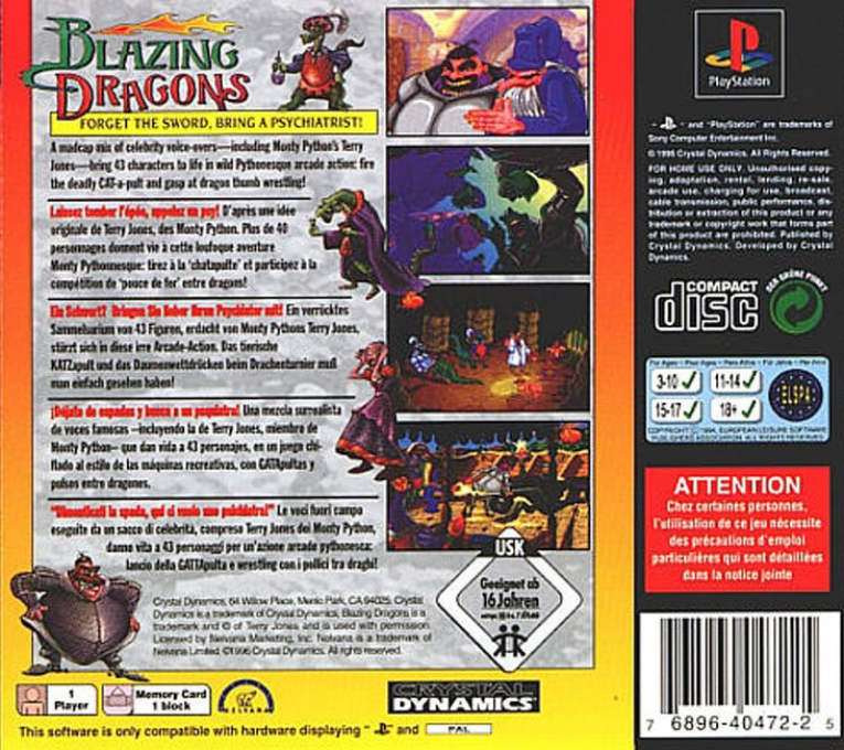 Blazing Dragons dos