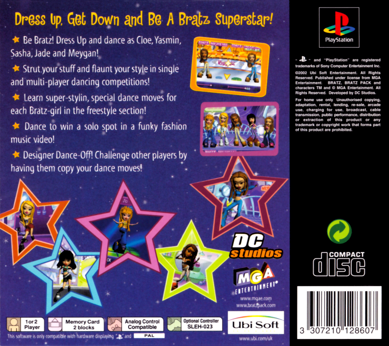 Bratz : Dress Up, Get Down and Be a Bratz Superstar! dos