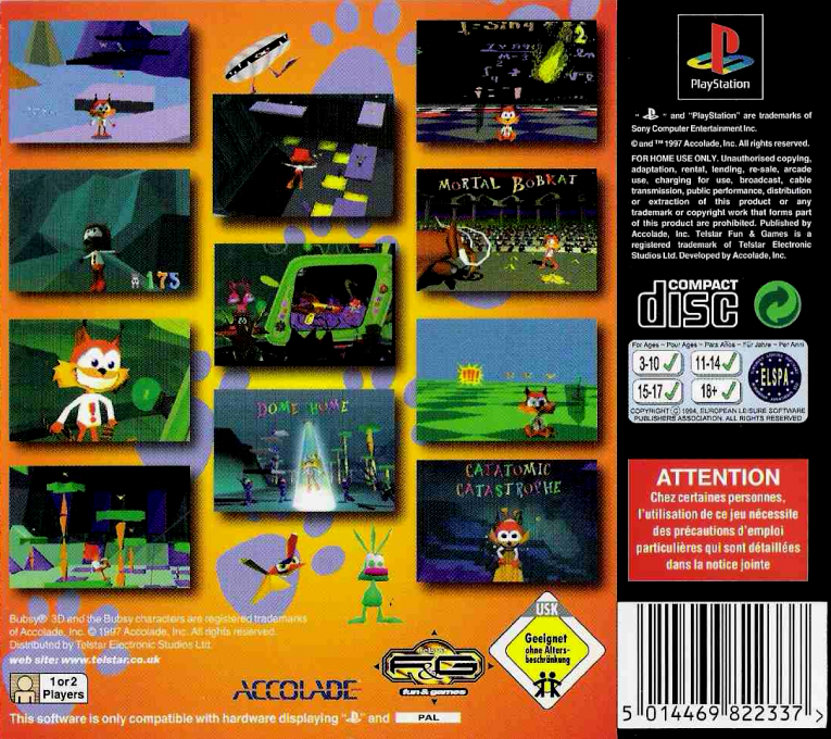 Bubsy 3D : Furbitten Planet dos