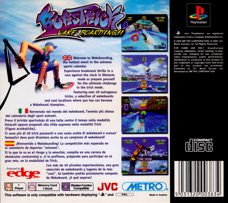 BursTrick : Wake Boarding!! dos