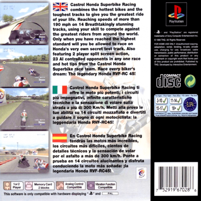 Castrol Honda Superbike Racing dos