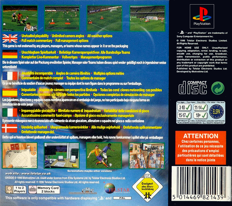Complete Soccer Onside - Dos