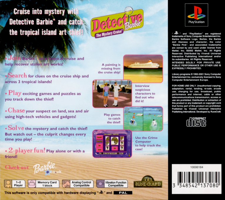 Detective Barbie : The Mystery Cruise dos