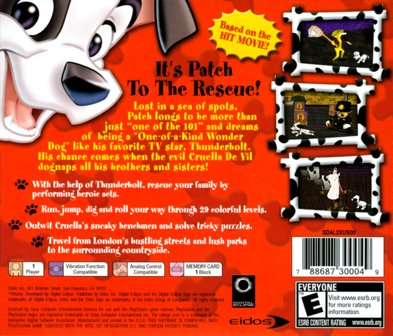 Disney's 101 Dalmatians II : Patch's London Adventure dos