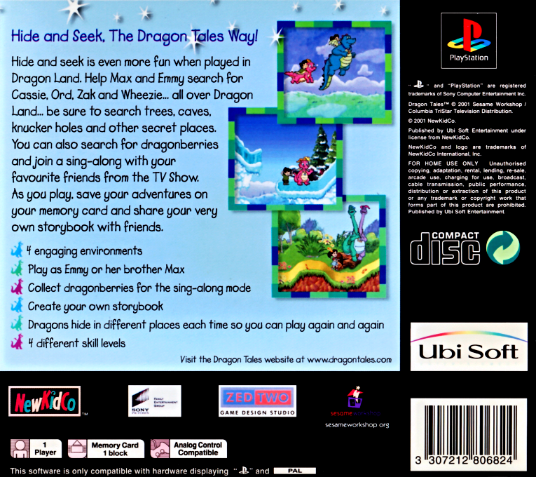 Dragon Tales : Dragonseek - Dos