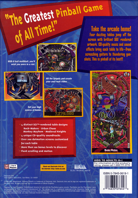 Extreme Pinball - Dos