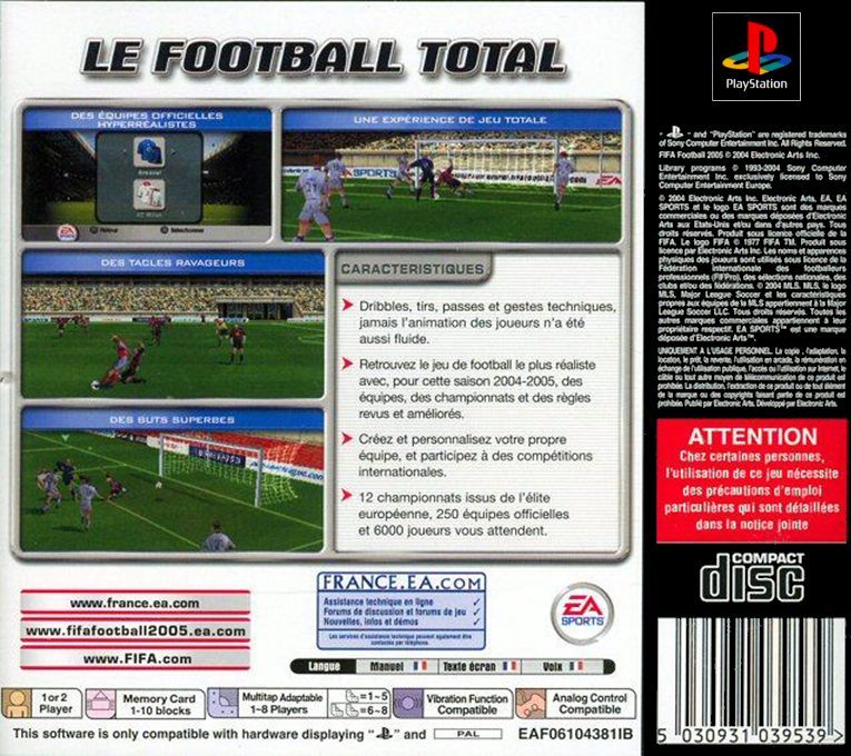 FIFA Soccer 2005 - Dos