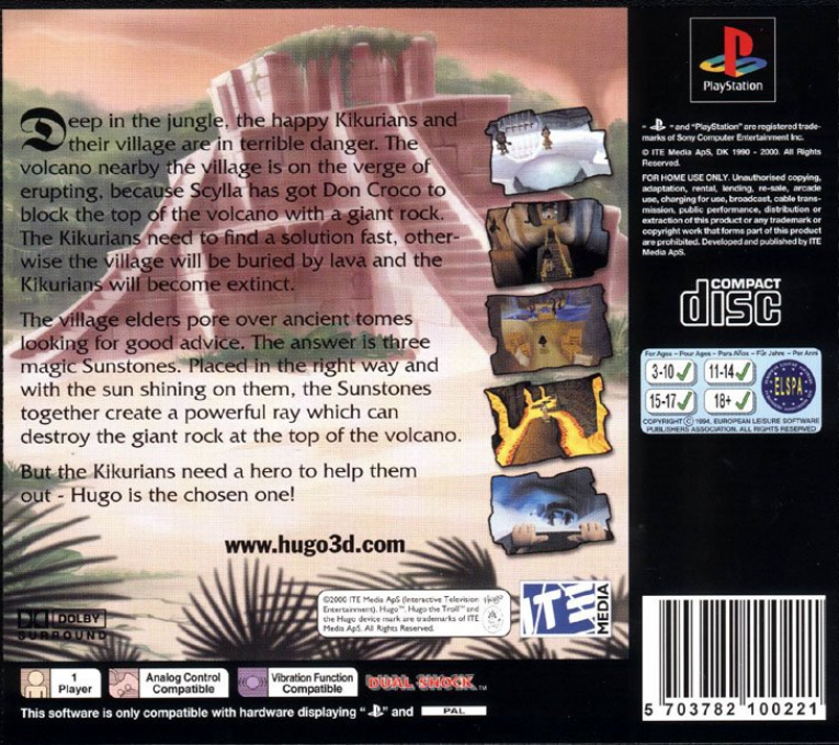 Hugo : La Quête des pierres solaires - Dos