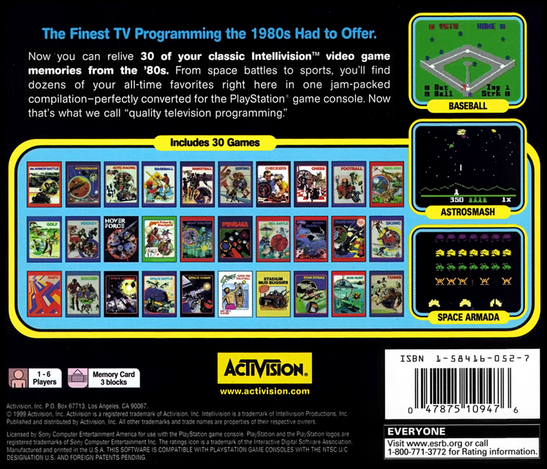 Intellivision Classic Games dos