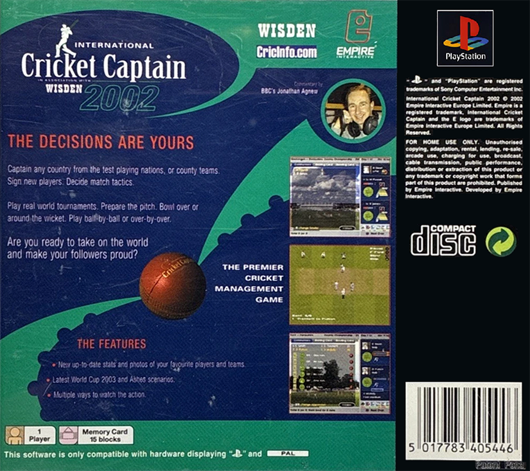 International Cricket Captain 2000 - Dos