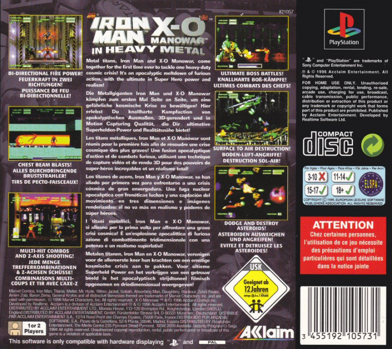 Iron Man/X-O Manowar in Heavy Metal dos