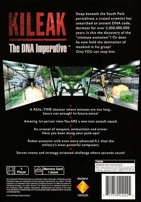 Kileak : The DNA Imperative dos