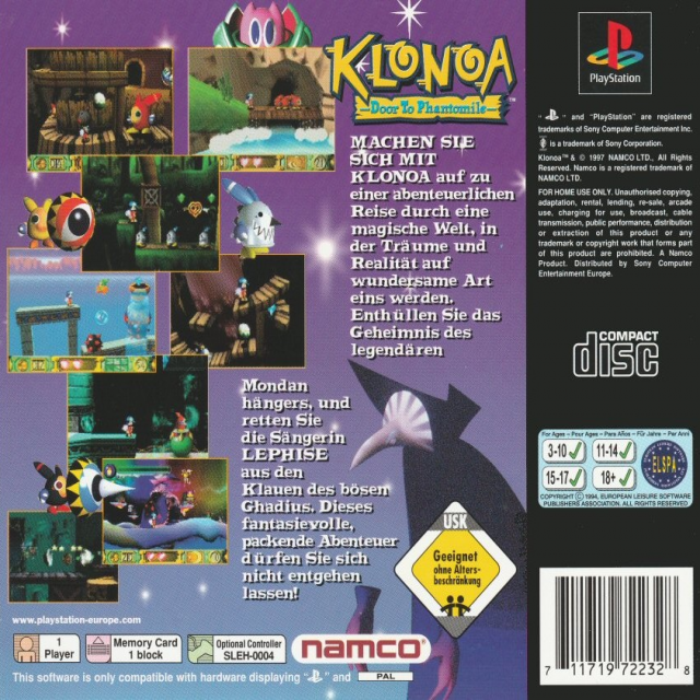Klonoa : Door to Phantomile dos