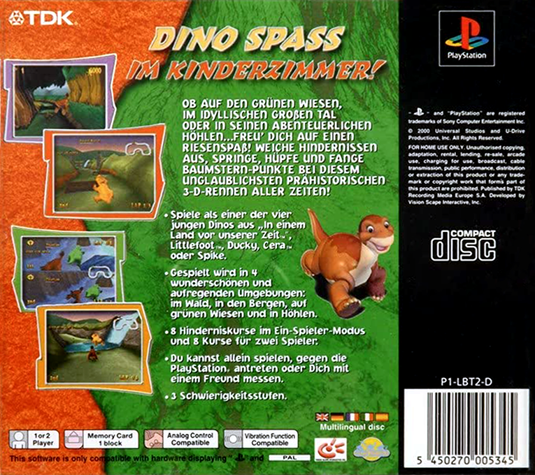 Le Petit Dinosaure : La Course des Dinos dos