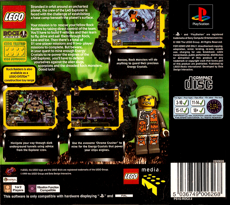 LEGO Rock Raiders dos