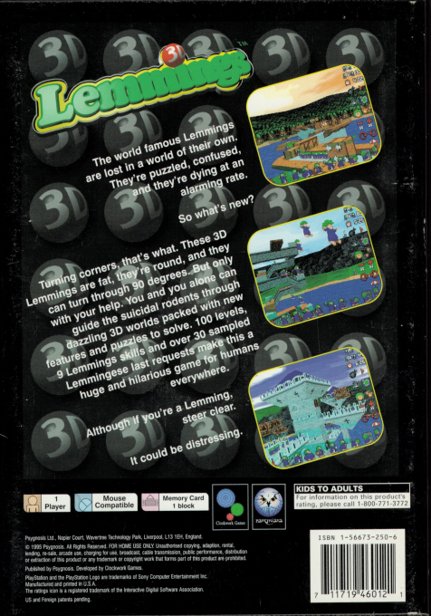 Lemmings 3D dos