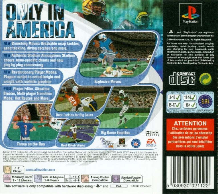 Madden NFL 2000 - Dos