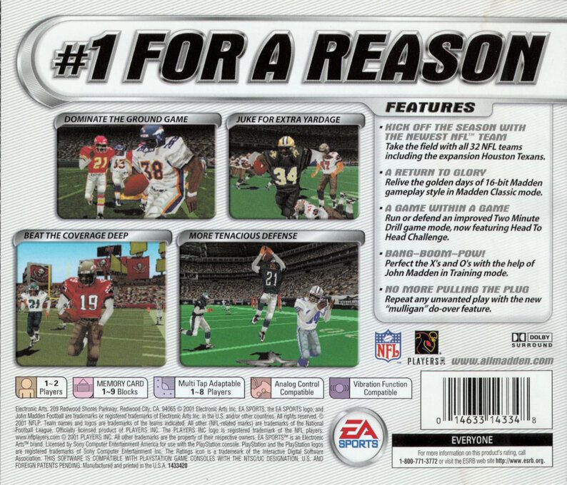 Madden NFL 2002 - Dos