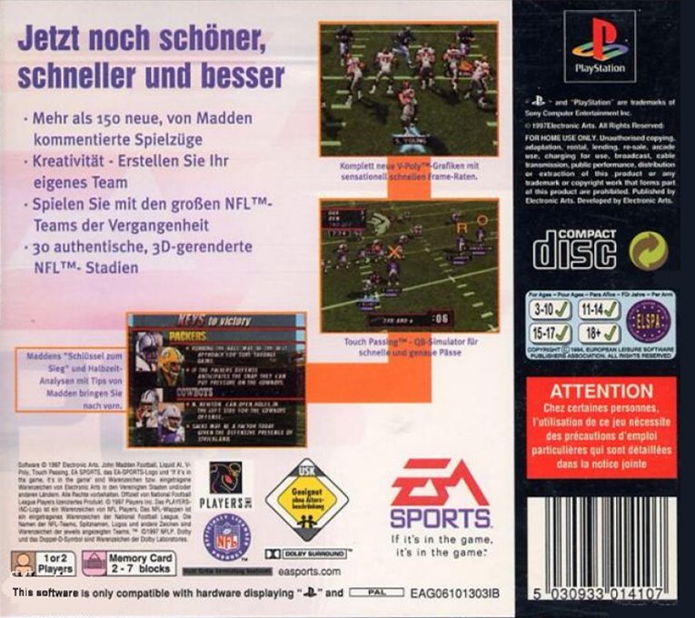 Madden NFL 98 dos