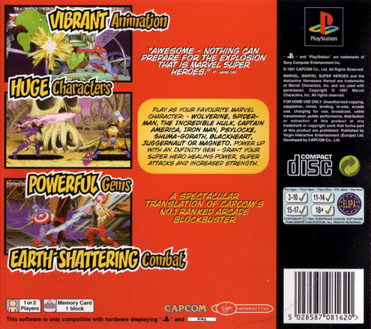 Marvel Super Heroes - Dos