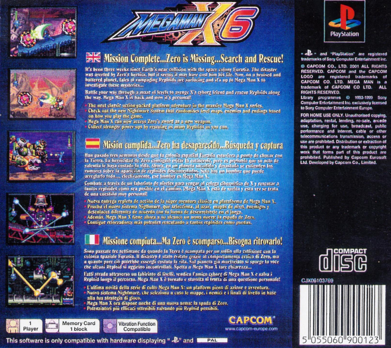 Mega Man X4 - Dos