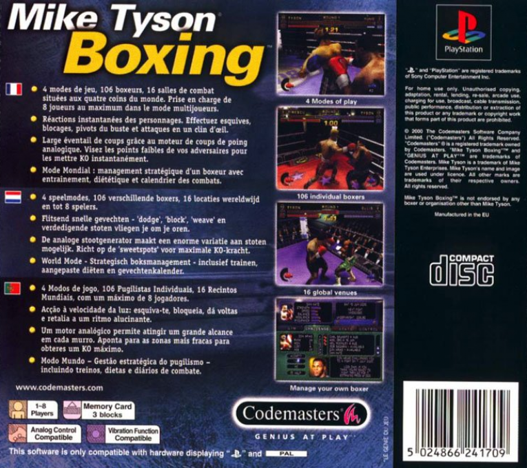 Mike Tyson Boxing - Dos