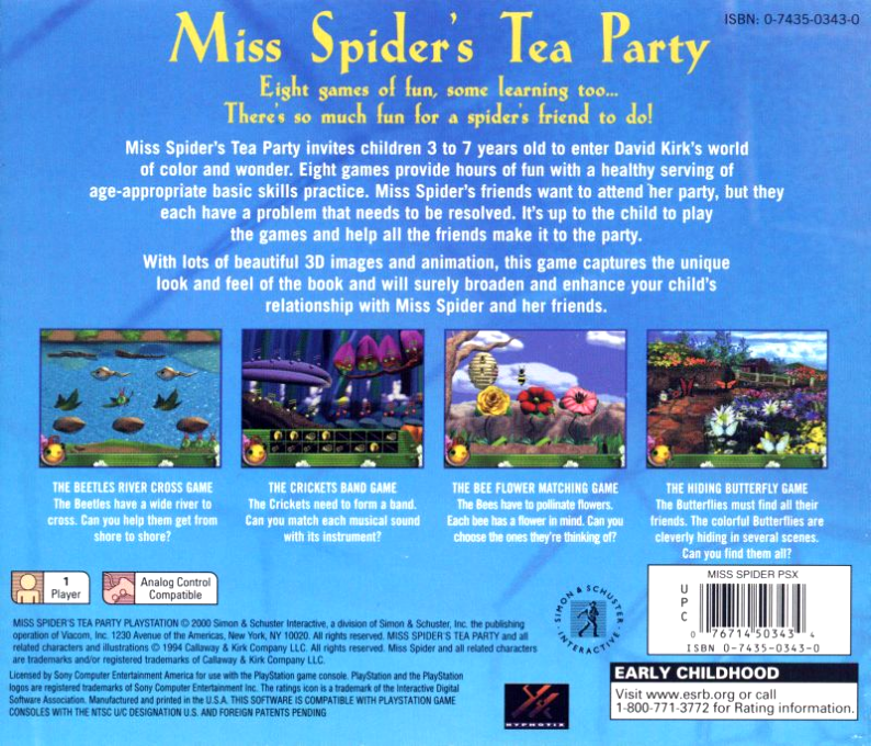 Miss Spider's Tea Party - Dos