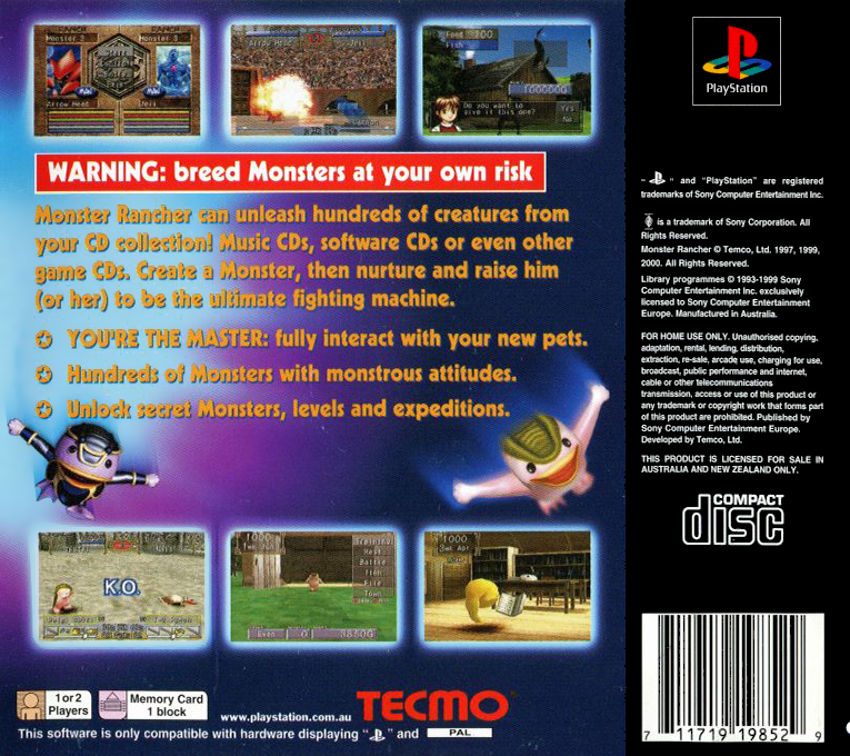 Monster Rancher - Dos