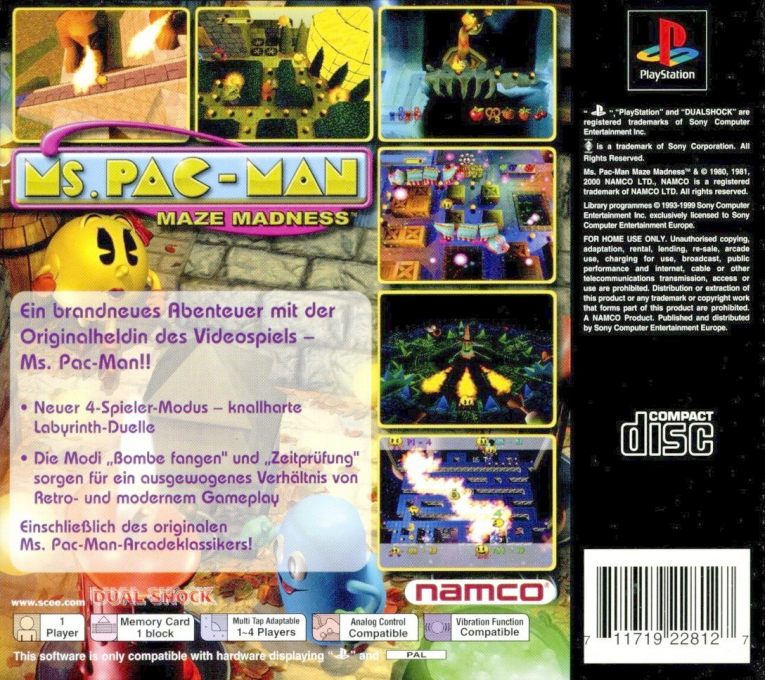 Ms. Pac-Man Maze Madness - Dos