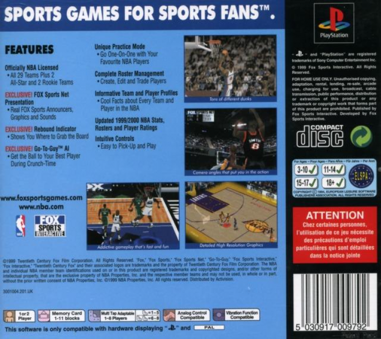 NBA Basketball 2000 - Dos